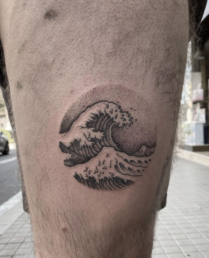 tatuajes mar ola kanagawa