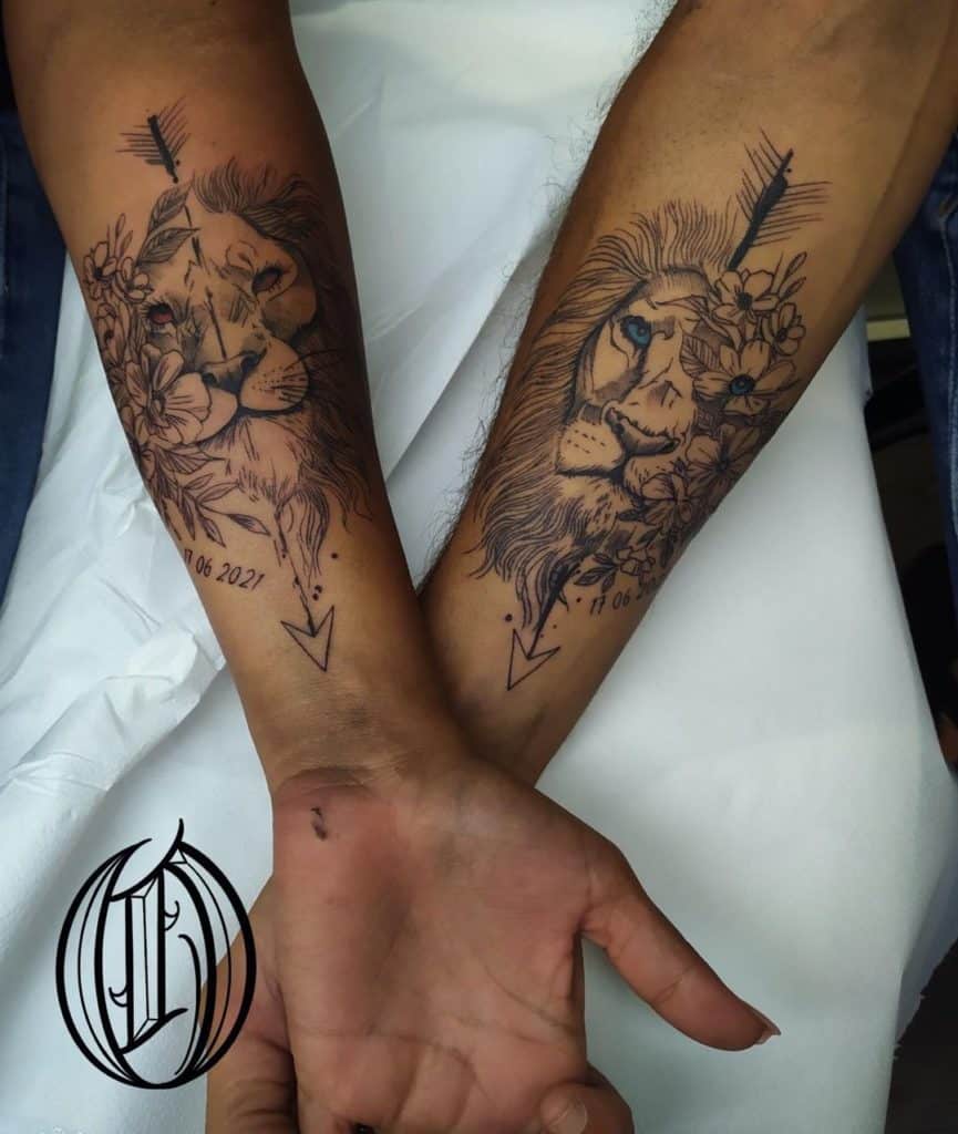 tatuajes familia leones