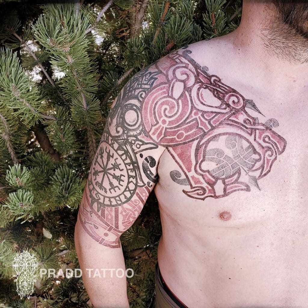 tatuajes hombro ornamental