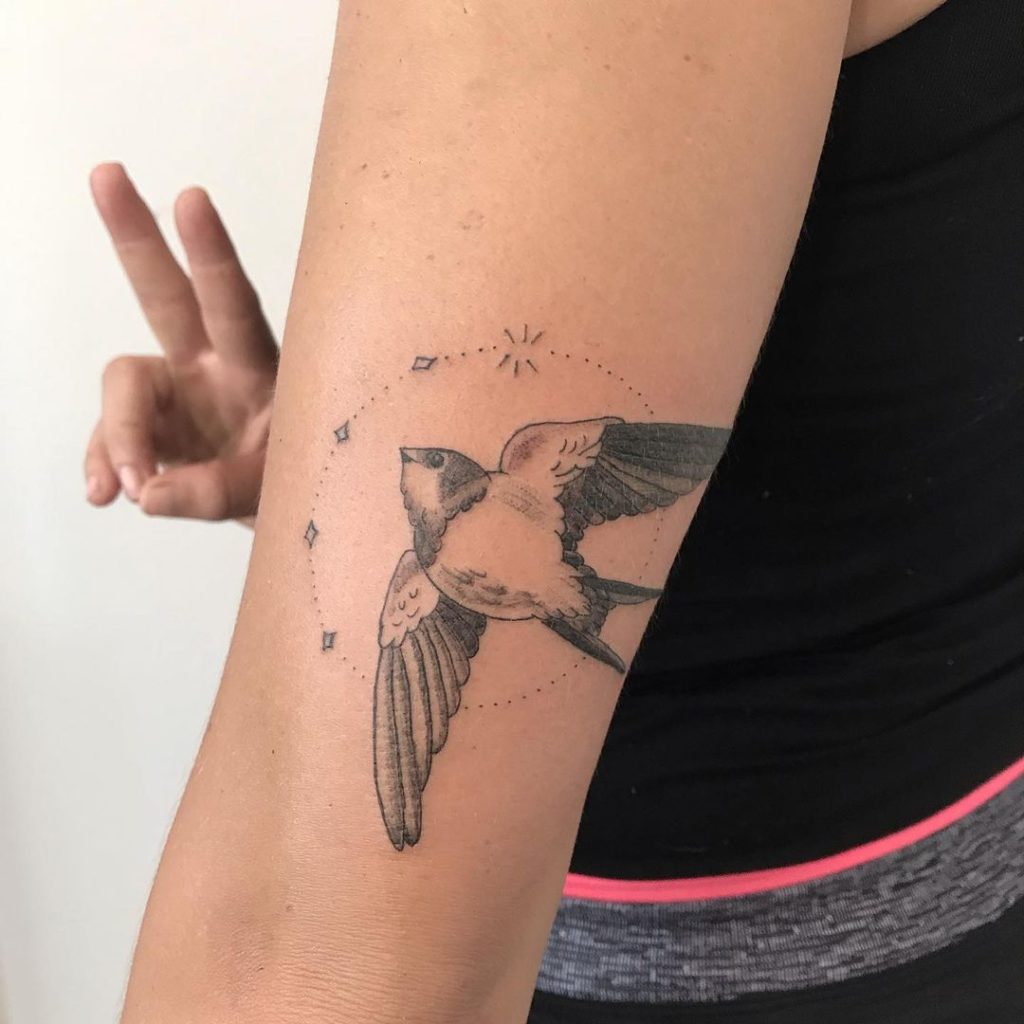 tatuajes pajaros brazo