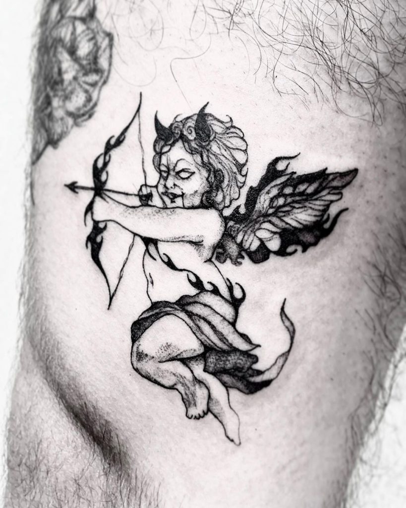 tatuaje ángel y demonio